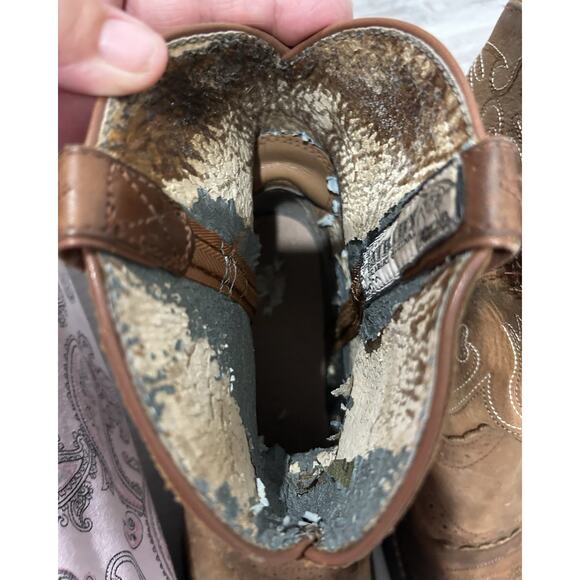 Women's Ariat Fatbaby Boot Sz 9B. Please See Inside Pictures. Interior Peeling. - Picture 8 of 12